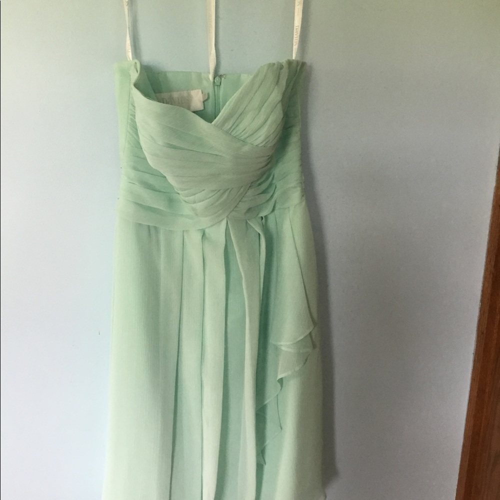 David’s Bridal bridesmaid strapless dress worn twice